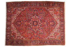 10.5x14.5 Vintage Heriz Carpet // ONH Item mc001225