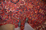 A personal perspective on the dense pile and geometric arabesques of a vintage Heriz carpet.