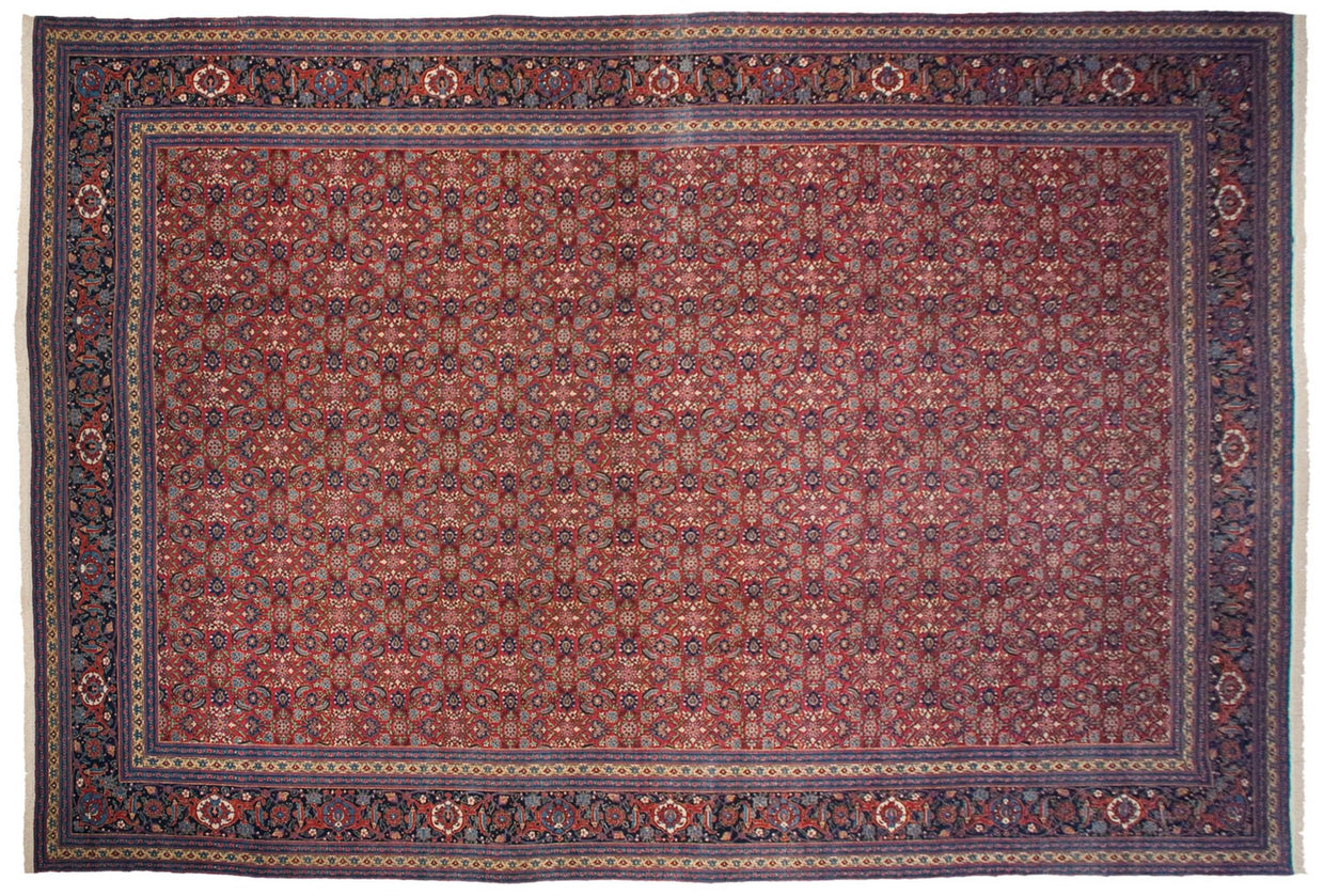15x22 Vintage Tabriz Carpet // ONH Item mc001226