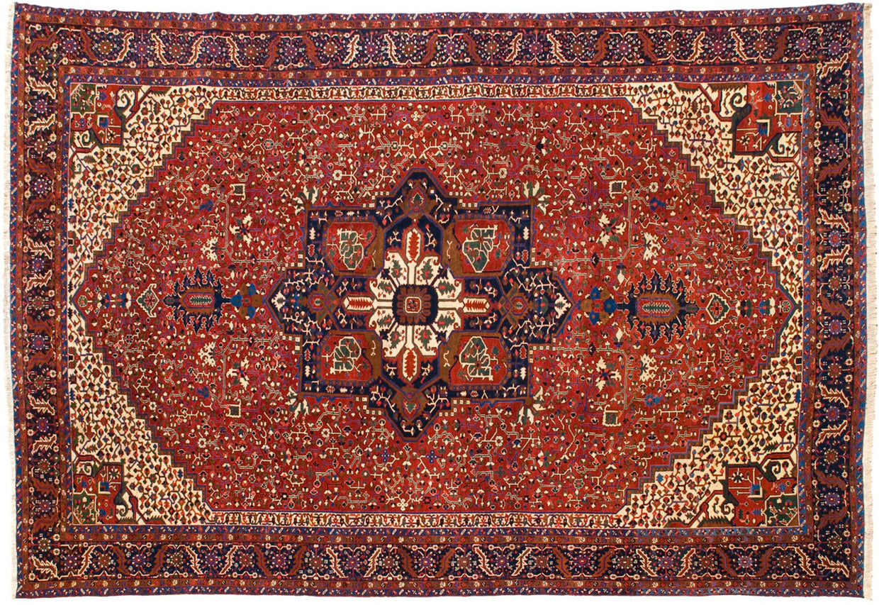 13.5x20 Vintage Fine Karaja Carpet // ONH Item mc001227