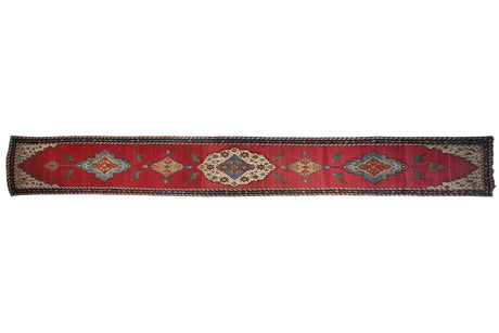 3.5x24 Antique Karabagh Rug Runner // ONH Item mc001230