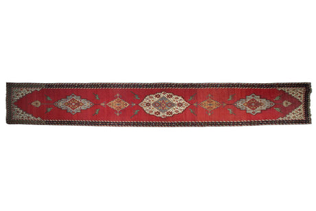 3.5x22 Antique Karabagh Rug Runner // ONH Item mc001231