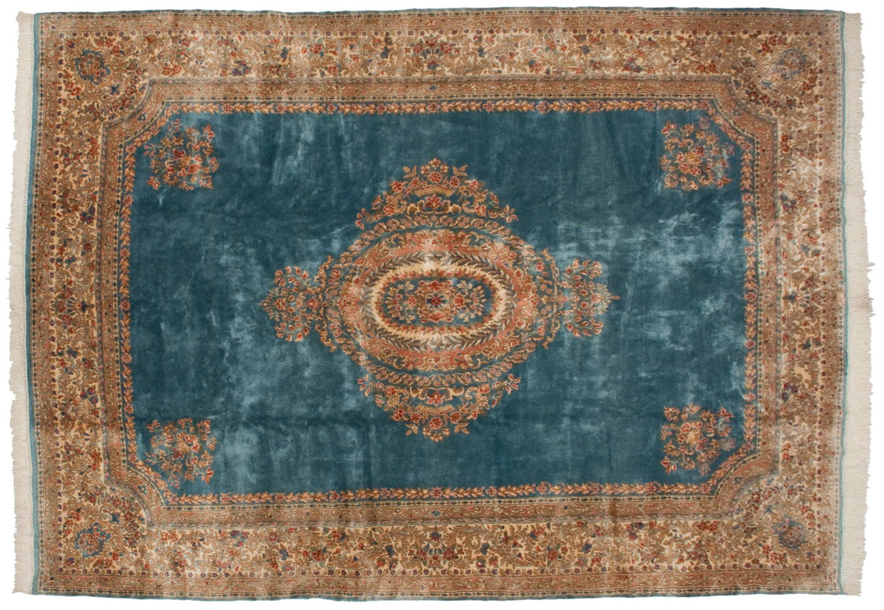 10x14 Vintage Kerman Carpet // ONH Item mc001237