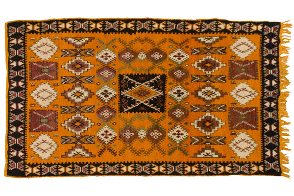 4.5x9.5 Vintage Moroccan Rug Runner // ONH Item mc001243