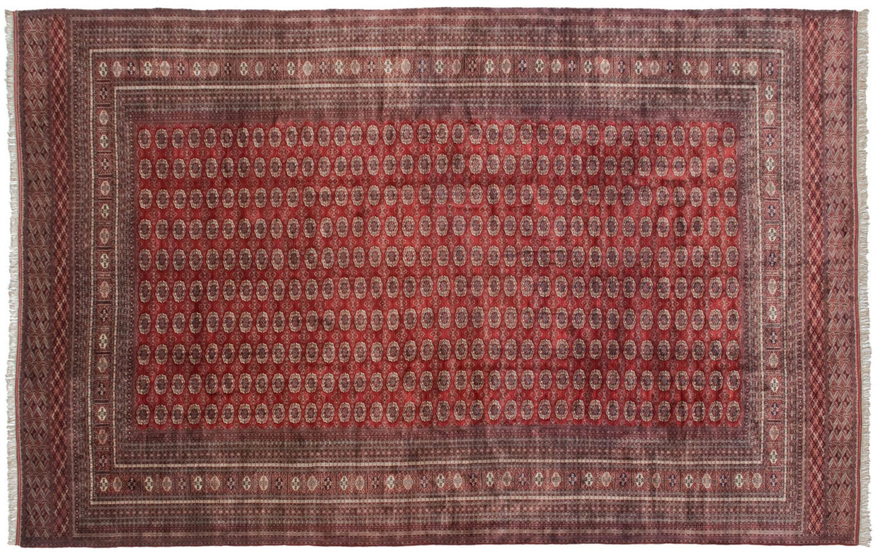 16.5x25 Vintage Fine Pakistani Bokhara Design Carpet // ONH Item mc001249