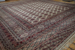 12.5x12.5 Vintage Fine Pakistani Bokhara Design Square Carpet // ONH Item mc001250 Image 2