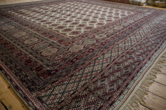12.5x12.5 Vintage Fine Pakistani Bokhara Design Square Carpet // ONH Item mc001250 Image 5