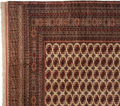 14.5x16.5 Vintage Fine Pakistani Bokhara Design Carpet // ONH Item mc001251 Image 5