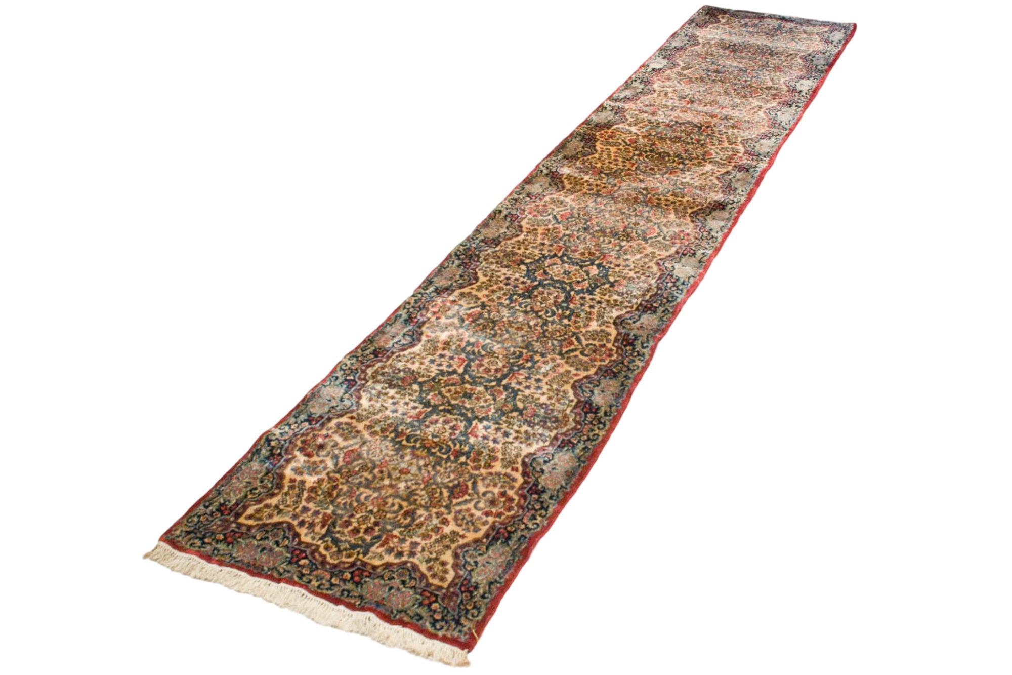 3x15.5 Vintage Kerman Rug Runner // ONH Item mc001254 Image 1