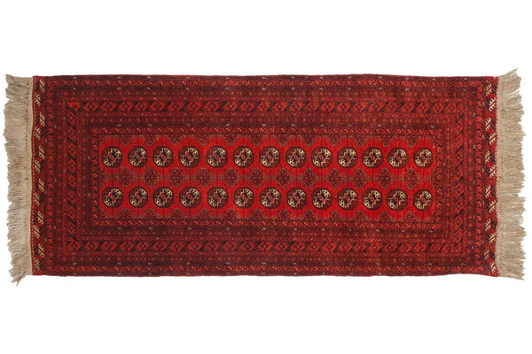 3.5x7 Vintage Daulatabad Rug Runner // ONH Item mc001258