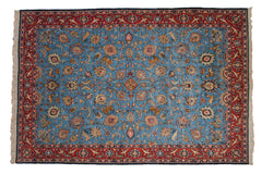 8.5x13 Vintage Qom Carpet // ONH Item mc001264