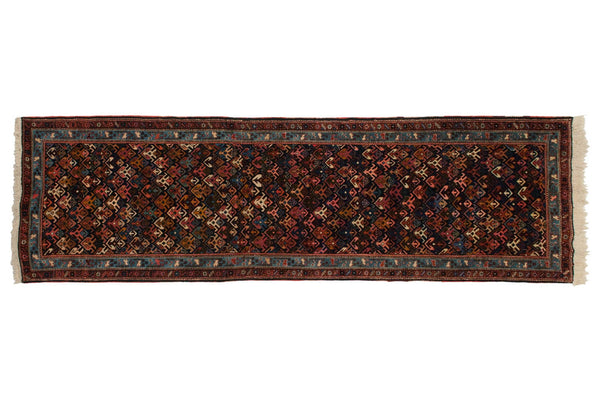 3.5x10.5 Vintage Ardebil Rug Runner // ONH Item mc001268