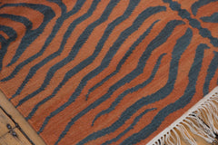 4x6 Vintage Indian Tiger Kilim Design Rug // ONH Item mc001276 Image 3