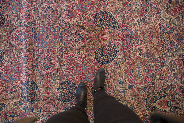 11.5x19.5 Vintage Lavar Kerman Carpet // ONH Item mc001278