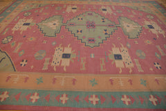 9.5x12 Vintage Stone Wash Dhurrie Carpet // ONH Item mc001285 Image 6