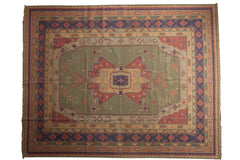 9.5x12 Vintage Stone Wash Dhurrie Carpet // ONH Item mc001286