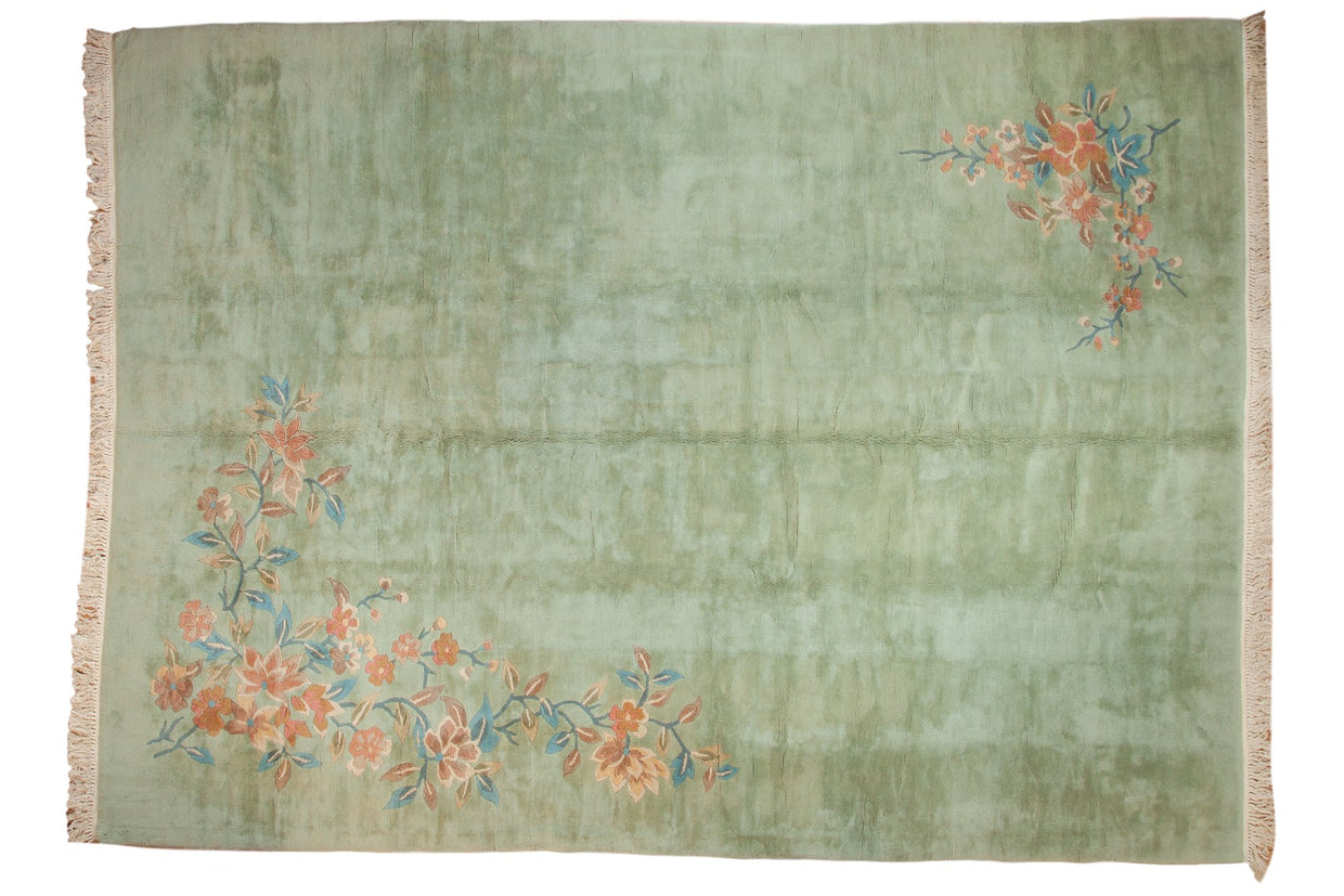 10x14 Vintage Japanese Art Deco Design Carpet // ONH Item mc001288