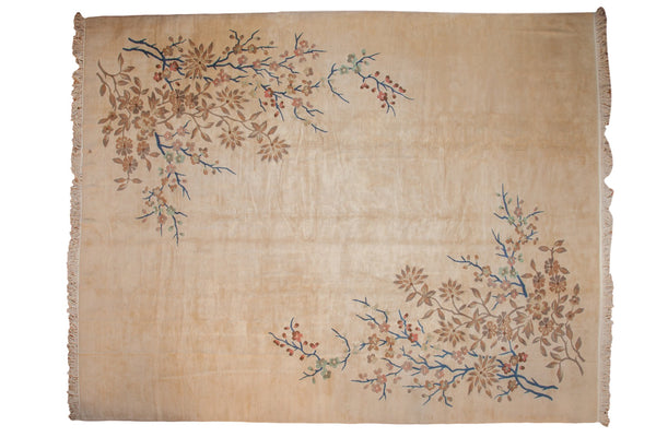 11.5x15 Vintage Japanese Art Deco Design Carpet // ONH Item mc001289