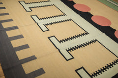 9.5x12 Vintage Indian Contemporary Kilim Design Carpet // ONH Item mc001303 Image 6