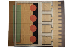 8x10 Vintage Indian Contemporary Kilim Design Carpet // ONH Item mc001304