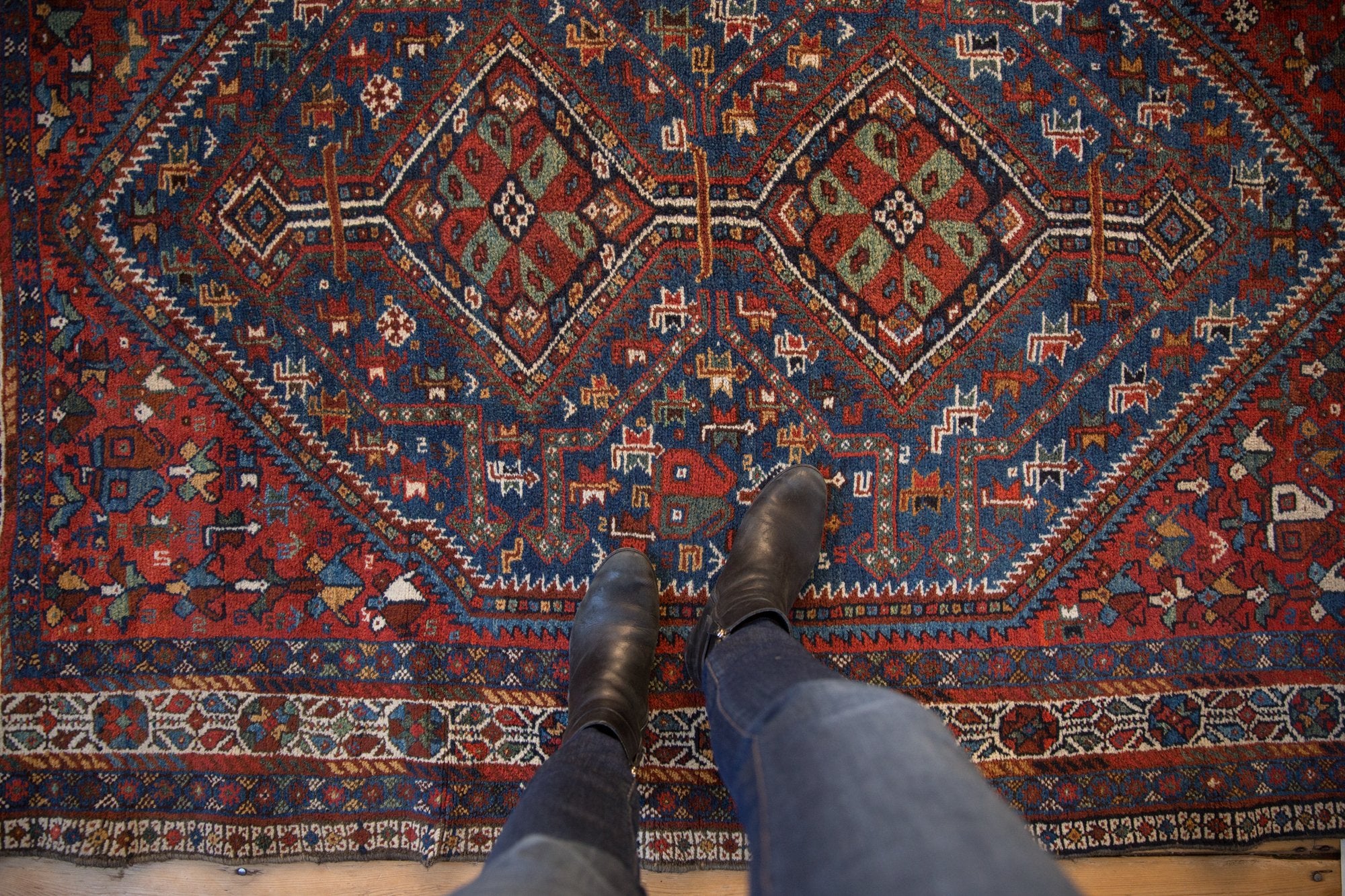 5x6.5 Vintage Shiraz Rug // ONH Item mc001306