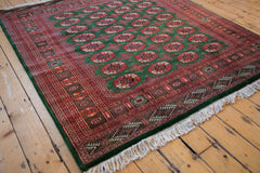 6x6.5 Vintage Fine Pakistani Bokhara Design Square Carpet // ONH Item mc001308 Image 4