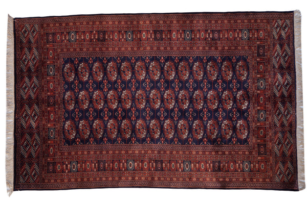 5x8 Vintage Fine Pakistani Bokhara Design Carpet // ONH Item mc001309