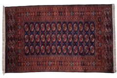 5x8 Vintage Fine Pakistani Bokhara Design Carpet // ONH Item mc001309