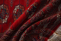 7x7 Vintage Fine Pakistani Bokhara Design Square Carpet // ONH Item mc001310 Image 8