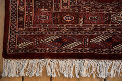 6x6.5 Vintage Fine Pakistani Bokhara Design Square Carpet // ONH Item mc001311 Image 7