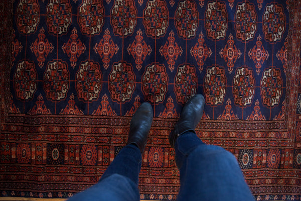 6.5x6.5 Vintage Fine Pakistani Bokhara Design Square Carpet // ONH Item mc001312