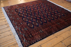 6.5x6.5 Vintage Fine Pakistani Bokhara Design Square Carpet // ONH Item mc001312 Image 3