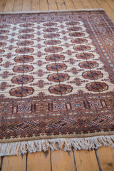 6.5x7 Vintage Fine Pakistani Bokhara Design Square Carpet // ONH Item mc001315 Image 5