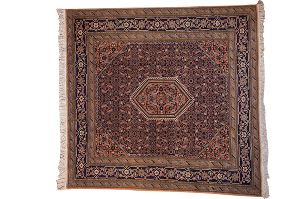 7.5x7.5 Vintage Ardebil Square Carpet // ONH Item mc001322