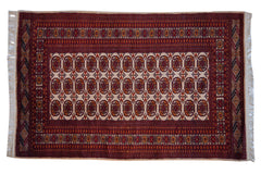5x8 Vintage Indian Bokhara Design Carpet // ONH Item mc001323