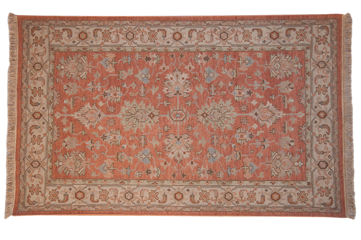 5x8 New Soumac Indian Mahal Design Carpet // ONH Item mc001329