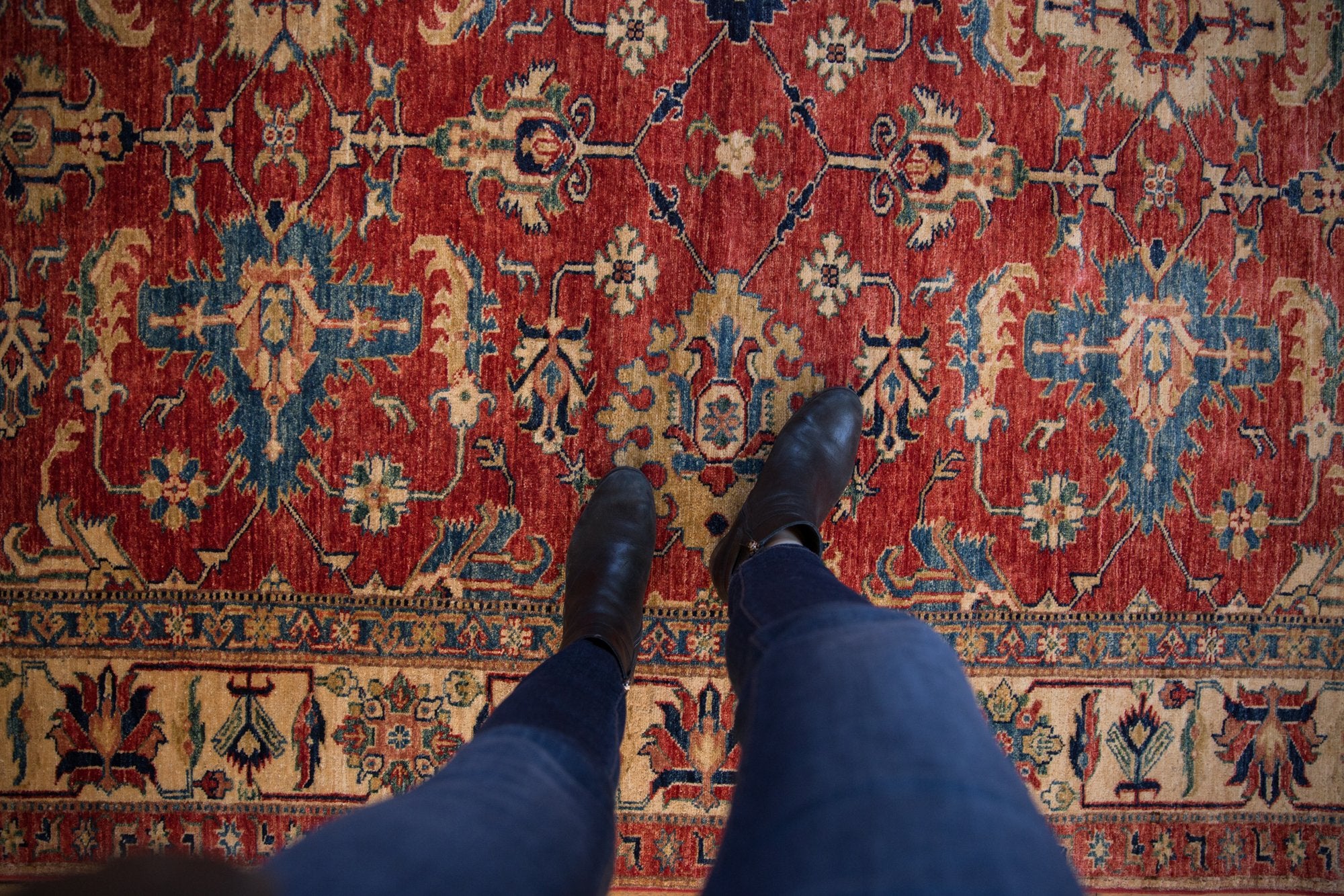 5.5x7.5 New Pakistani Caucasian Design Carpet // ONH Item mc001337