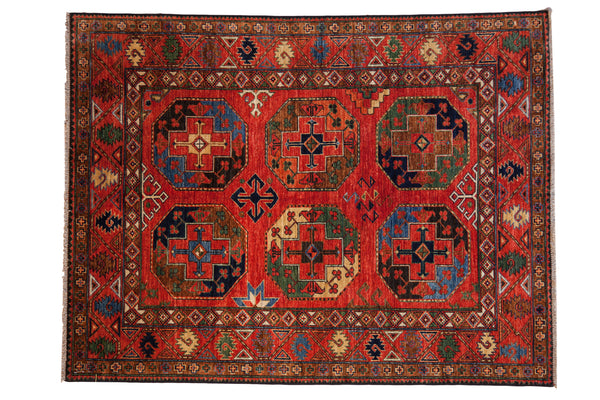 5x6.5 New Pakistani Ersari Design Rug // ONH Item mc001340