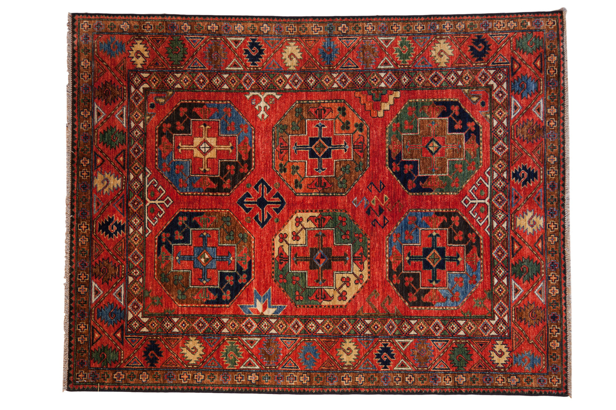 5x6.5 New Pakistani Ersari Design Rug // ONH Item mc001340