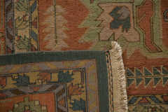 9.5x14 Vintage Serapi Indian Soumac Design Carpet // ONH Item mc001342 Image 11