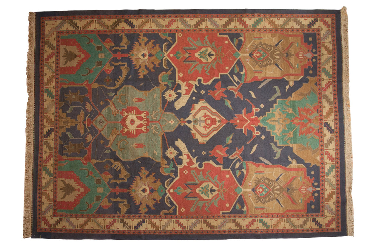 10x13.5 Vintage Caucasian Indian Soumac Design Carpet // ONH Item mc001345