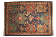 10x13.5 Vintage Caucasian Indian Soumac Design Carpet // ONH Item mc001345