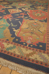10x13.5 Vintage Caucasian Indian Soumac Design Carpet // ONH Item mc001345 Image 4