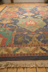 10x13.5 Vintage Caucasian Indian Soumac Design Carpet // ONH Item mc001345 Image 8