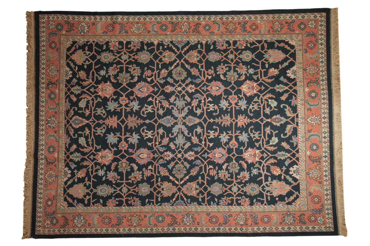 9x12 Vintage Serapi Indian Soumac Design Carpet // ONH Item mc001346