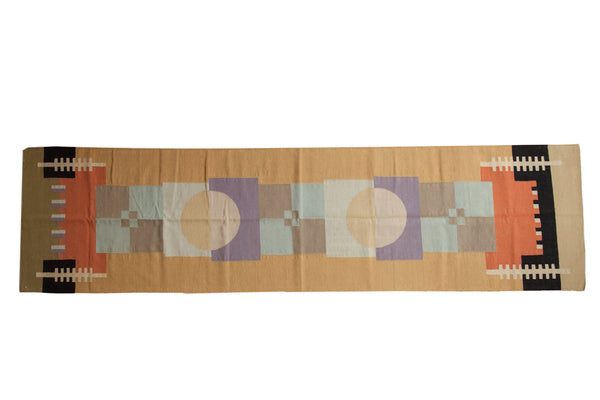 3x12 Vintage Contemporary Kilim Rug Runner // ONH Item mc001347