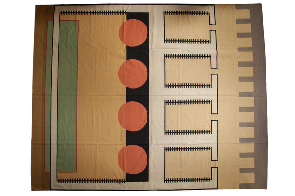 12x15 Vintage Contemporary Kilim Carpet // ONH Item mc001350