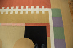 12.5x17.5 Vintage Contemporary Kilim Carpet // ONH Item mc001352 Image 3