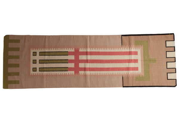 3x10 Vintage Contemporary Kilim Rug Runner // ONH Item mc001355