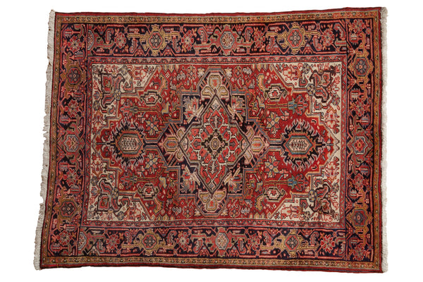 5x6 Vintage Heriz Square Rug // ONH Item mc001357